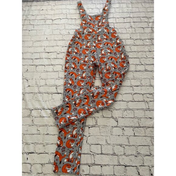BlackMilk Overalls Fox and Mushroom Gray‎ Orange Rare Sz Small Vintage Australia - Picture 2 of 16